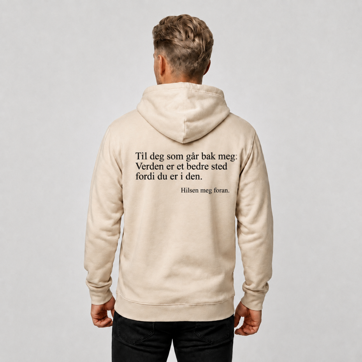 Du er god nok Zip-up hettegenser