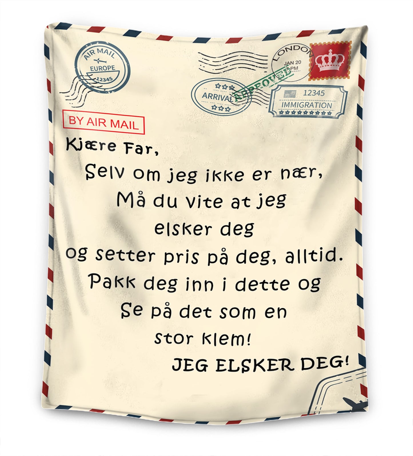 Til min Mor/Far - Førsteklasses Pledd™