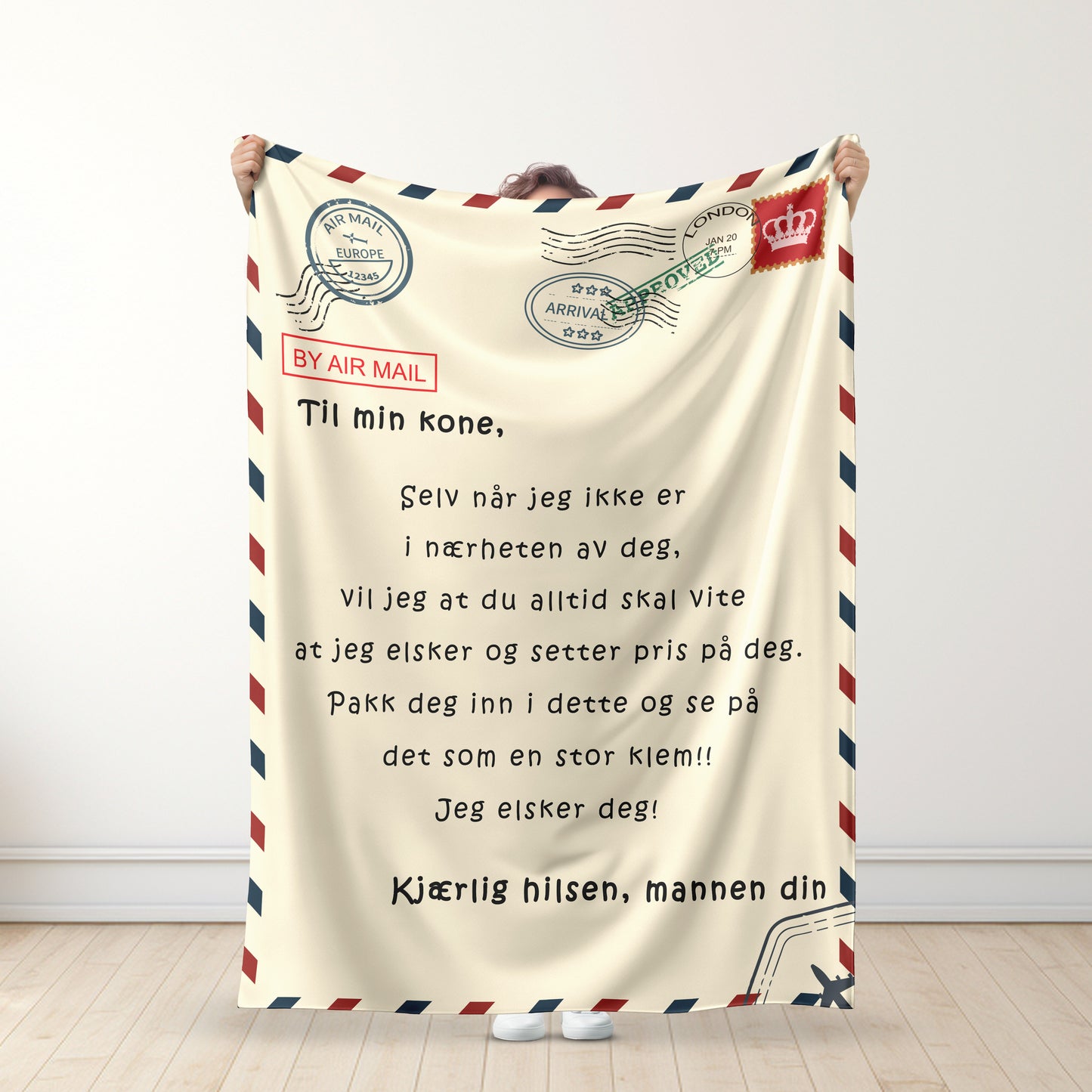 Til Ktemannen Min / Til Kona Mi - Førsteklasses Pledd™