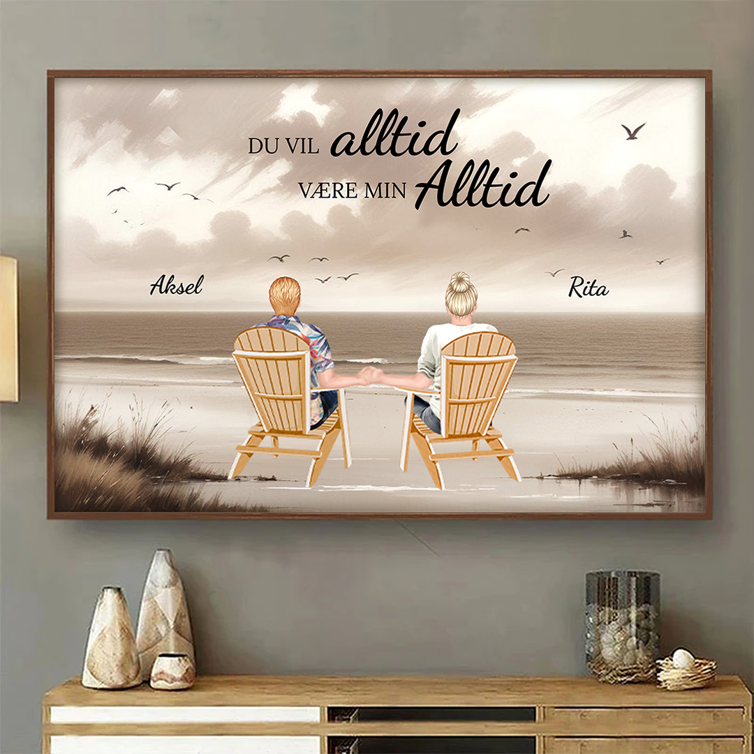 Du & meg vi klarer dette - Gaver Til Par - Personlig Veggkunst