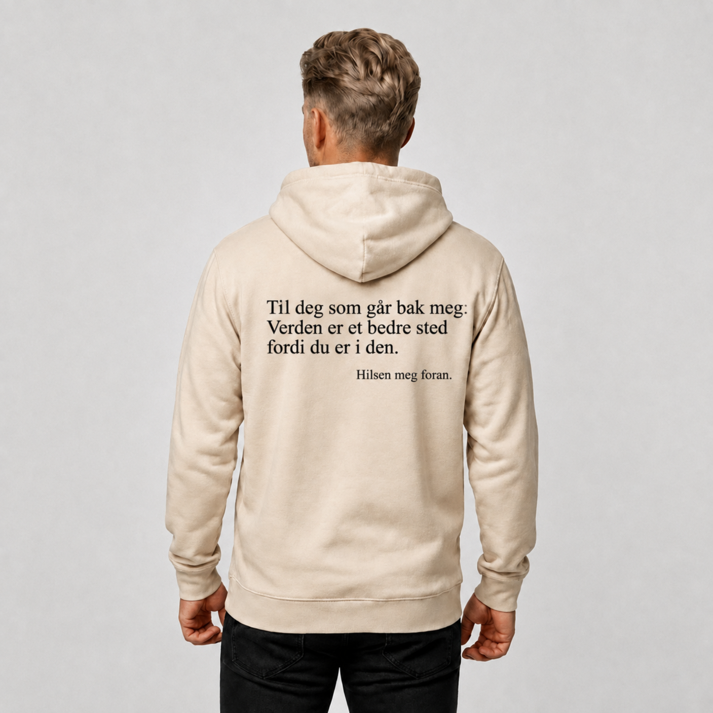 Du er god nok Zip-up hettegenser