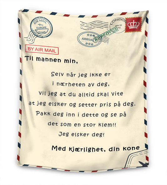 Til Ktemannen Min / Til Kona Mi - Førsteklasses Pledd™