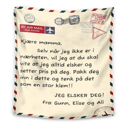 Til mamma/pappa - Personlig Premium Teppe