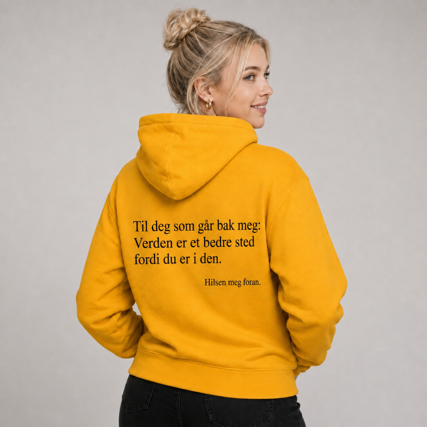 Du er god nok Zip-up hettegenser