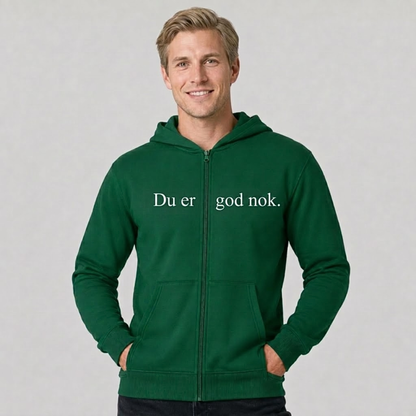 Du er god nok Zip-up hettegenser