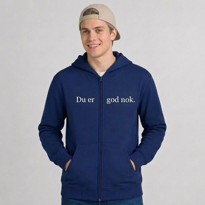 Du er god nok Zip-up hettegenser