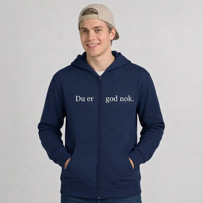 Du er god nok Zip-up hettegenser